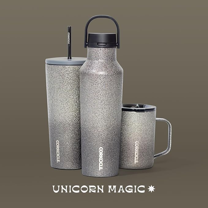 Corkcicle Sport Canteen - Keeps Drinks Cold 25 Hours - Stainless Steel Water Bottle - Triple-Insulated - Spill-Proof - Summer Drinkware Gift - Keeps Drinks Ice Cold - 20 oz - Steel Shadow