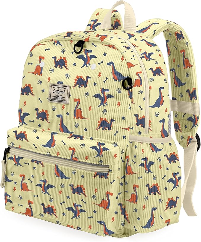 atgark Corduroy Toddler Backpack for Boys 2-5: Preschool Backpack for Boys