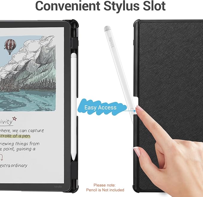 CoBak Case for 11" Kindle Scribe 3rd Generation 2025, Kindle Scribe Colorsoft - All New PU Leather Cover with Auto Sleep Wake, Pen Holder for Scribe 11" 2025 Released