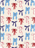 Casely Kindle Case | American Girlie | Red White & Blue Bows | 7” Kindle Colorsoft and 7” Kindle Paperwhite (12th Gen)