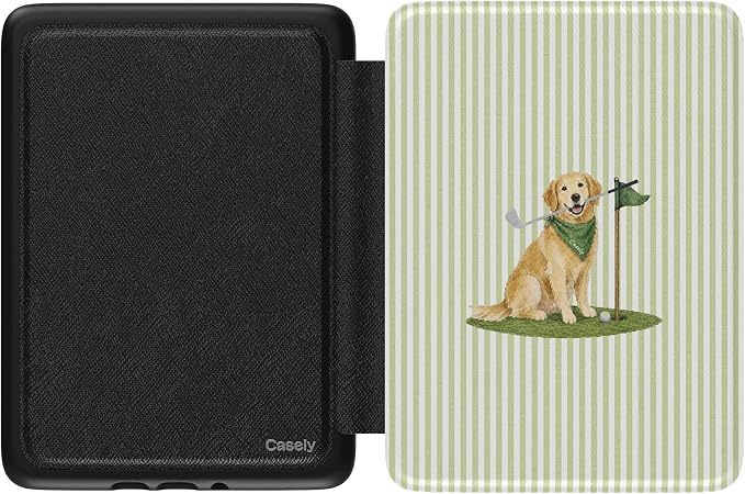 Casely Kindle Case | Clubhouse | Golden on the Green | Compatible with 7” Kindle Colorsoft and 7” Kindle Paperwhite (12th Gen)