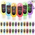24 Pack Inspirational Scented Hand Sanitizers Keychain Gift Mini Hand Sanitizer Bulk 1 oz Travel Size Sanitizer Gel Thank You Gift for Teachers Women Team Coworker Graduation Party Favors