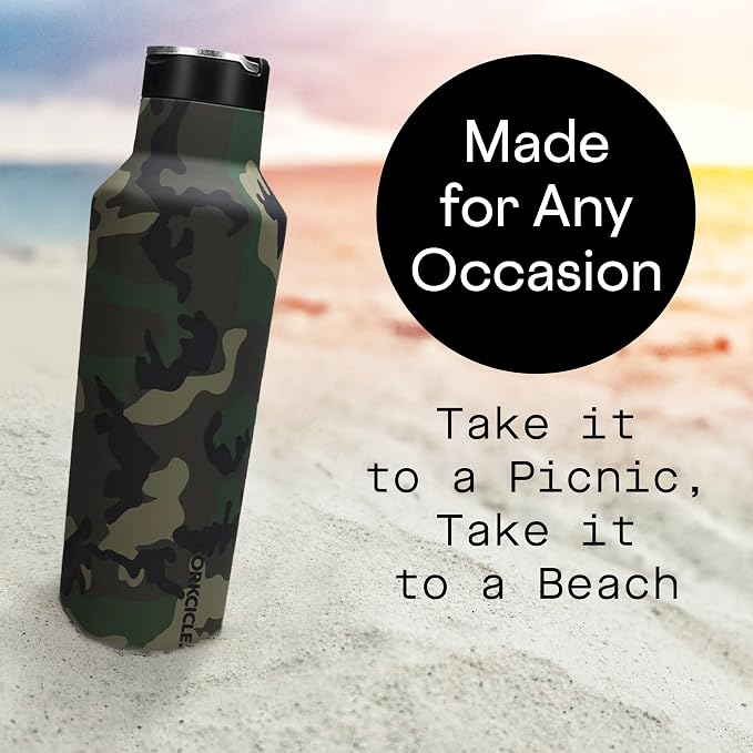 Corkcicle., Canteen Woodland Camo 20 Ounce