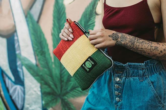 Dime Bags All-in-One Padded Pouch with Accessory Tray & Smell/Spill Proof Pocket, Protective Case for Glass Storage & Travel
