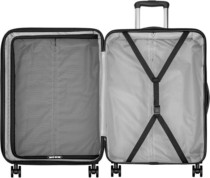 Everest Expandable Hardsided Spinner (Wine, 24-Inch Checked Medium)