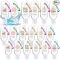24 Pack Christian Hand Sanitizer Keychains Bible Verse Mini Hand Sanitizer Gel Keychains Bulk Travel Size Gift Religious Church Christian Gift for Christmas Thanksgiving Women Teacher Coworker