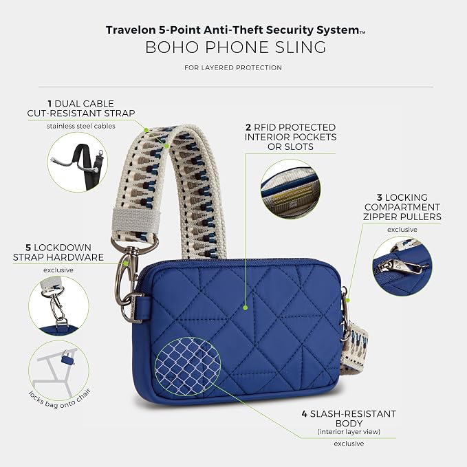 Travelon Anti-Theft Boho Phone Sling | Anti-Theft
