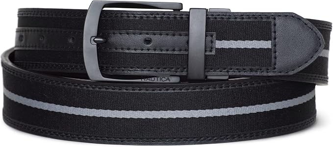 Nautica Men's Reversible Leather Belt | 2-in-1 | Classic | Everyday | Business | Work | Dress | Casual | Metal Buckle