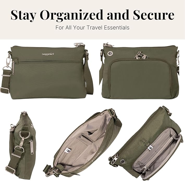 Baggallini Securtex™ Anti-Theft Memento Crossbody
