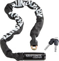 Kryptonite Keeper 785 Bike Chain Lock, 2.8 Feet Long Heavy Duty Anti-Theft Bicycle Chain Lock with Keys for Bike, Motorcycle, Scooter, Bicycle, Door, Gate, Fence | chain-bike-locks