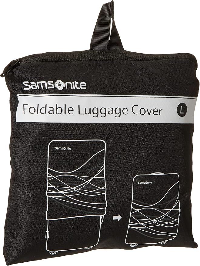 Samsonite Printed Luggage Cover, Black, Large