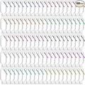 FairySandy 100 Pcs Traveling Bottles with Keychain 2oz Clear Plastic Hand Sanitizer Holder Keychain Empty Refillable Liquid Packing Container Squeeze Plastic Bottle with Lid,Rectangle
