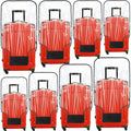 Reginary 8 Pieces Clear Luggage Cover PVC Waterproof Suitcase Cover Protector for Luggage Spinner Wheels Suitcase(20 Inches, 24 Inches, 28 Inches, 30 Inches)