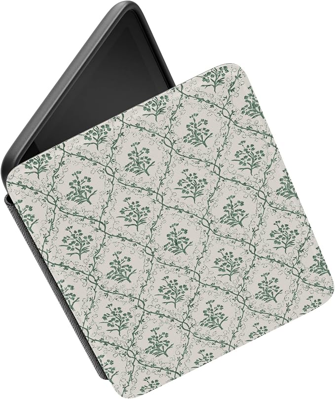 Casely Kindle Case | Sage Tapestry | Floral Vines | Compatible with 7” Kindle Colorsoft and 7” Kindle Paperwhite (12th Gen 2024 Models)