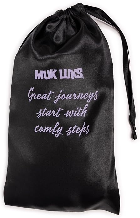 Muk Luks Women's 2 Pair Travel Ballerina Slipper Set, Grey, M (7-8)