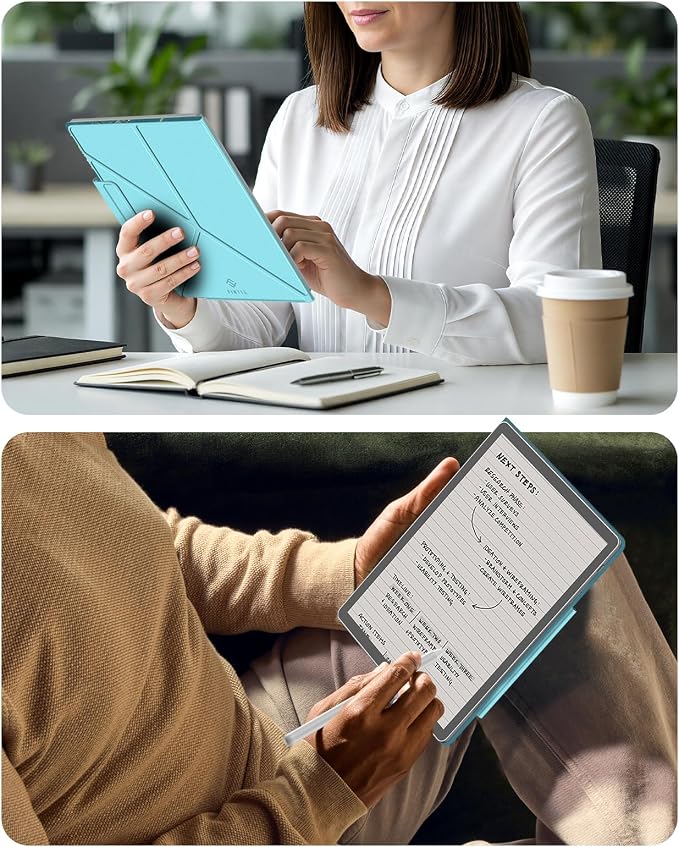 Fintie Case for 11" Kindle Scribe 2025 (3rd Gen) and Kindle Scribe Colorsoft 2025 (1st Gen), Slim Lightweight Multi-Viewing Angles Stand Detachable Magnetic Cover with Pen Buckle, Blossom