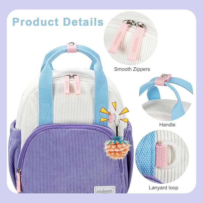 Bluboon Toddler Backpack for Girls Boys Cute 12" Preschool Kindergarten Backpacks Kids Daycare Bags School Trave, toddler girl gifts, 3 Year Old Girl Gifts