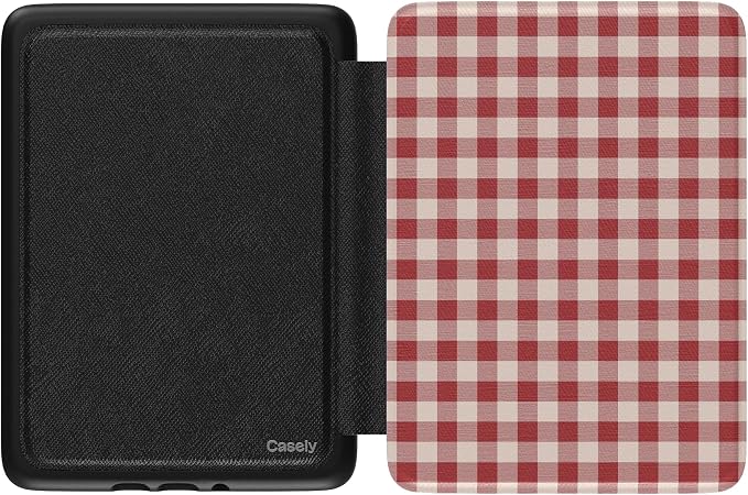 Casely Kindle Case | Sweet Jam | Red Gingham | 7” Kindle Colorsoft and 7” Kindle Paperwhite (12th Gen)
