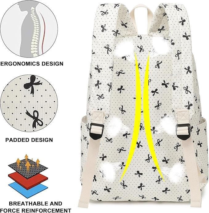 LEDAOU Backpack for Girls School Bag Kids Bookbag Teen Backpack Set Daypack with Lunch Bag and Pencil Case | Kids, Bookbag, Daypack, with Lunch Bag, and Pencil Case