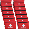 AOUTACC 12pcs Mini First Aid Kit Empty Bag, Travel Empty First Aid Kit Pouch with Zippered for Emergency at Home, Office, Car, Outdoors, Boat, Camping, Hiking(Bag Only)
