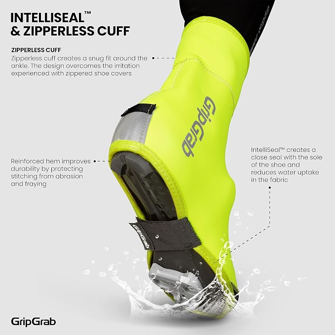 GripGrab Arctic Waterproof Deep Winter Road Bike Overshoes Warm Thermal Fleece Lined Cold Weather Cycling Shoe Covers