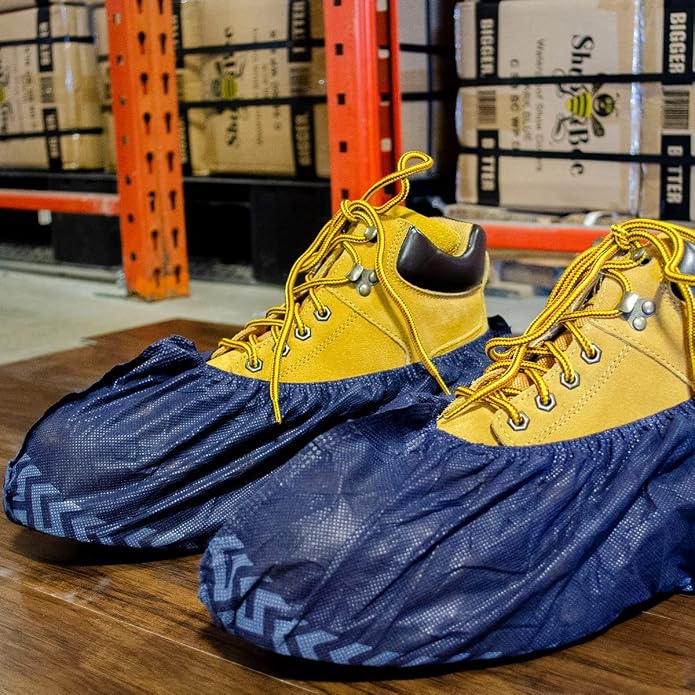 ShuBee Original Disposable, Extra-Large Boot and Shoe Covers, Thicker & Stronger, Durable Protection for Floors - 50 Pairs