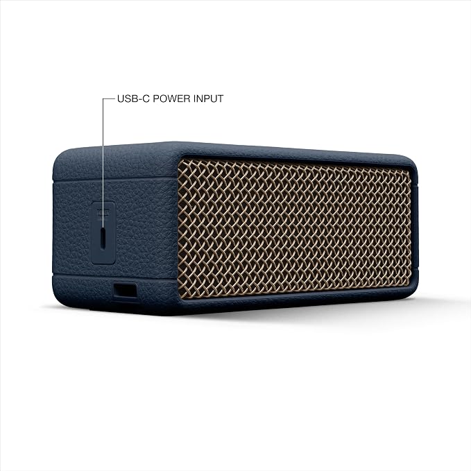Marshall Emberton III Portable Bluetooth Speaker - Rugged Waterproof/Dust-Proof Design | Loud Stereo Sound, Deep Bass | Compact and Wireless for Travel and Outdoors - Midnight Blue