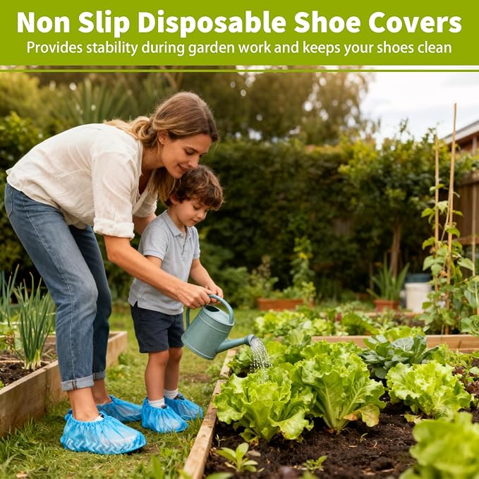 520 Pcs Disposable Boot Covers Bulk Disposable Non Woven Shoe Covers Blue Shoe Protector Non Slip Protector for Museum, Home, School, Office One Size Fits Most