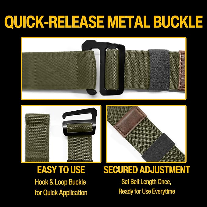 Hybrid Tactical Belt | 1.5” Everyday Carry Belt – Adjustable, Secure, & Comfortable Equipment Support