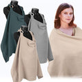 Treela 3 Pcs Muslin Cotton Breathable Nursing Cover Multi Use Car Seat Stroller Breastfeeding Cover for Breastfeeding Baby Shower Gifts Essentials(Bright Color)