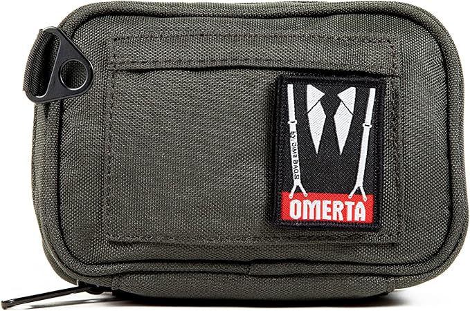 DIME BAGS Odor Sealing Padded Pouch, Carbon-Lined Smell Blocking Bag with Protective Interior for Glass & Gear, Water-Resistant Exterior, Low-Profile & Discreet (7 Inch, Green)