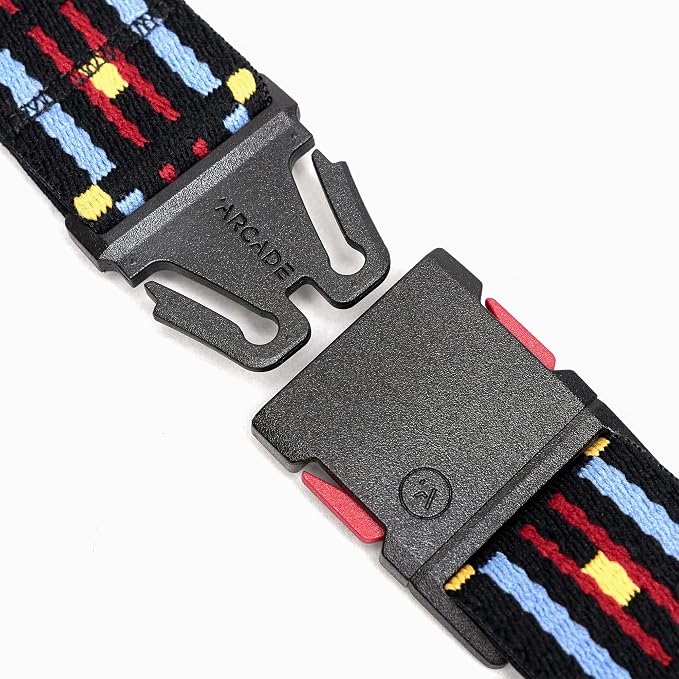 Arcade Belts A2 Slim Adventure Belt: Heavy Duty Stretch, Metal Free Buckle