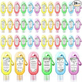 24 Pcs Appreciation Hand Sanitizer Keychains Teacher Nurse Eucalyptus Mini Hand Sanitize Gel Travel Size Thank You Gift for Teachers Women Doctor Team Nurse Coworker Party Birthday Gift
