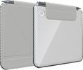 TUDIA M-FLIP Detachable Clear Magnetic Case for Kobo Libra Colour (2024) - [Auto Wake/Sleep] Shockproof Slim Transparent Back Magnetic Fold Cover with Stylus Holder (Grey)