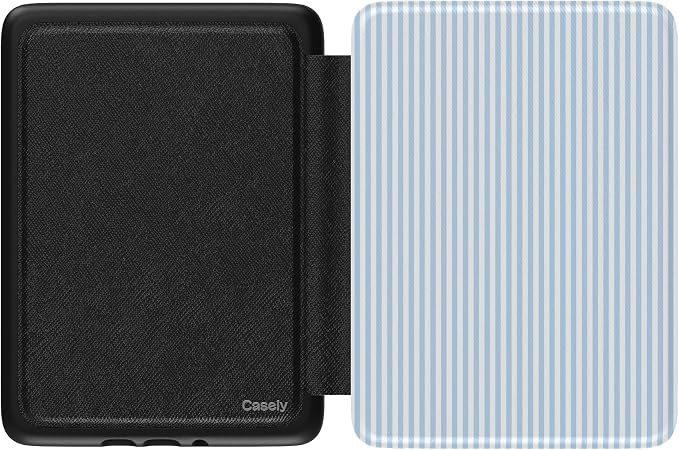 Casely Kindle Case | Marina Lines | Tiny Pinstripe | Compatible with 7” Kindle Colorsoft and 7” Kindle Paperwhite (12th Gen)