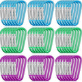 Shimeyao 180 Pcs Small Aluminum Clip Keychain Buckle Clip Bulk Mini Aluminum Ring Shape Small Lock Spring Snap Hook