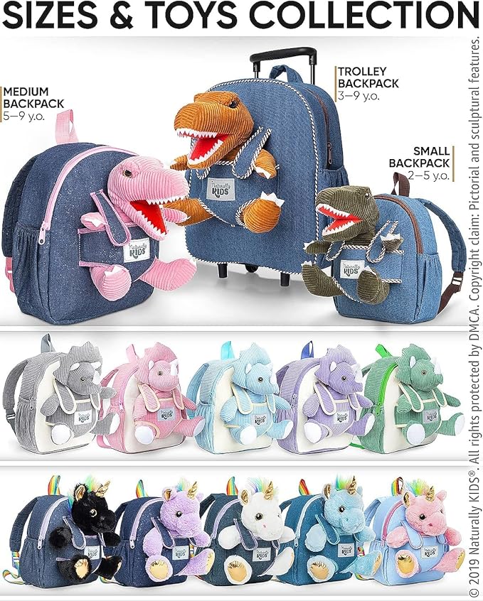 Pink Dinosaur Toys for Kids 5-7, Gifts for 5 Year Old Girls, 4 Year Old Girl Birthday Gift, Toddler Dinosaur Backpack