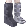 Medical Walking Boot Cover for Fracture Black Tall 2025, Small | Water Resistant Slip Resistant Rubber Sole Easy On and Off Snug Fit