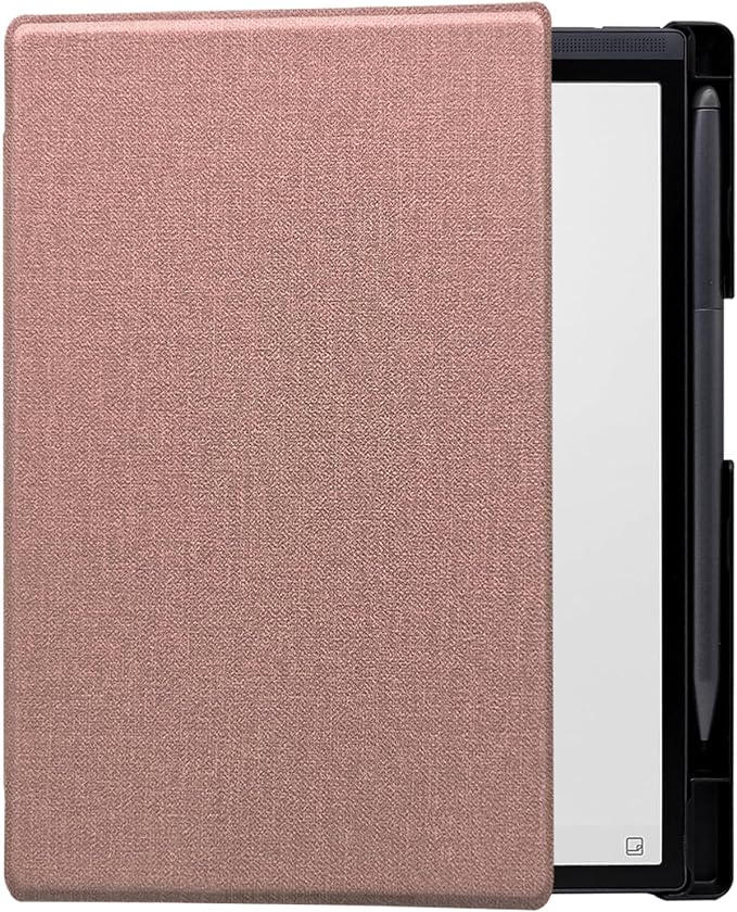 Slimshell Case for 8.2'' iFLYTEK AINOTE Air 2 Smart Auto Sleep/Wake Ultra-Thin Lightweight Leather Folio Cover with Built-in Pen Holder & Magnetic Closure (Cloth Rose Pink)