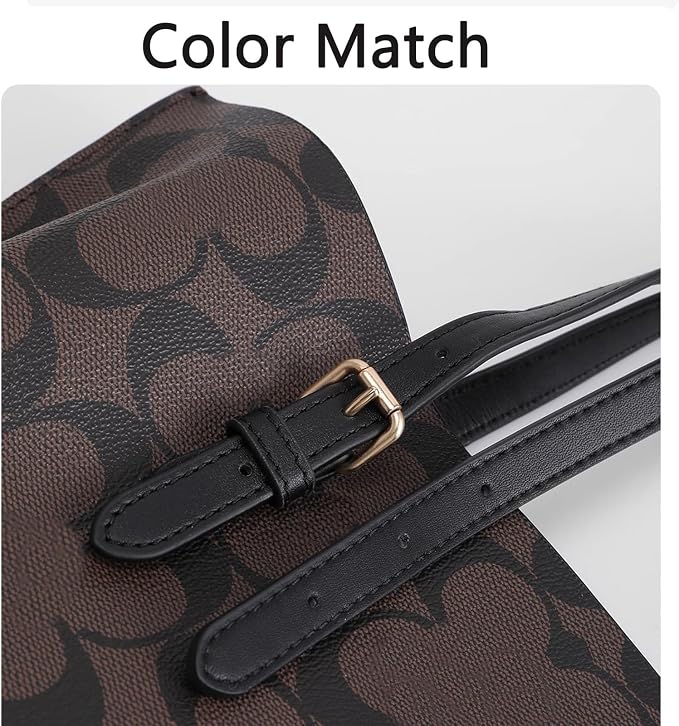 Jiesinlov 2 This Strap is Well Made, Soft, Comfortable and durablePcs Bag Microfiber Leather Strap Replacement Shoulder Straps for Mollie 25 Tote Handbag(Black)