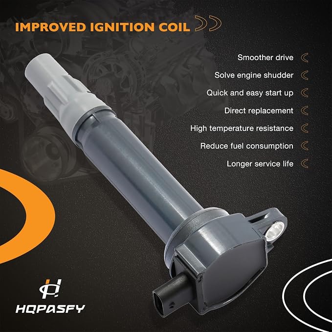 Ignition Coil Packs, Compatible with 2006-2011 Dodge Charger/Challenger/Avenger/Nitro/Caravan, Chrysler Town & Country/300/Sebring & More, Replaces# 4606869ab, 4606869AA, UF502 (6 pcs)