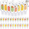 24 Pack Scented Hand Sanitizers Keychain Gift Mini Hand Sanitizer Bulk 1 oz Travel Size Sanitizer Keychain Set Thank You Gift for Teacher Nurse Coworker Graduation Party Favors Treat Goodie Bags