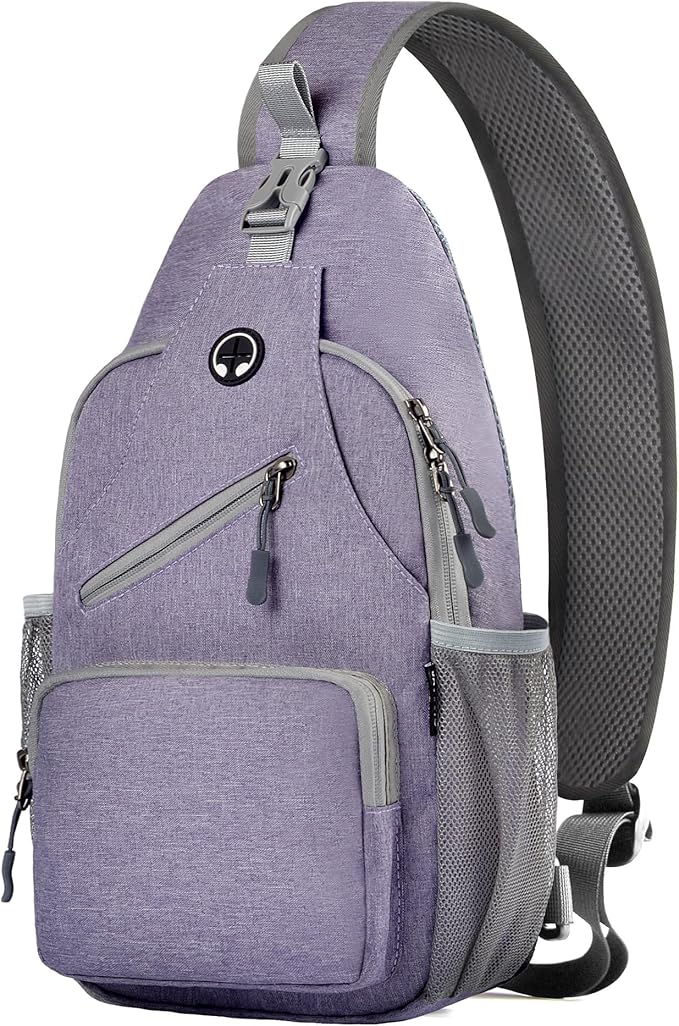 Javolto Sling Bag for Men Crossbody Backpack, Small Sling Backpack Mens Shoulder Bag, Casual Daypack Hiking Bag for Travel