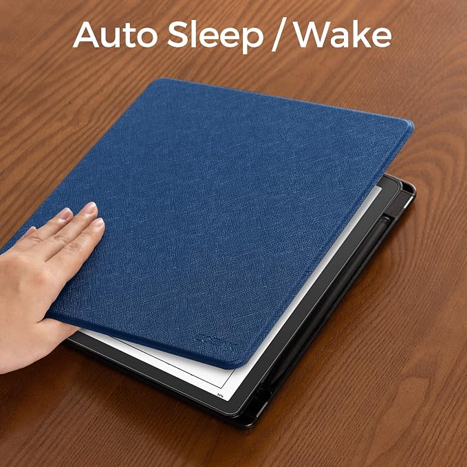 CoBak Case for Tablet Reader - All New PU Leather Cover with Auto Sleep Wake Feature for Tablet Reader 10.2" 2022 & 2024 Released with Pen Holder (not Compatible with Remarkable)