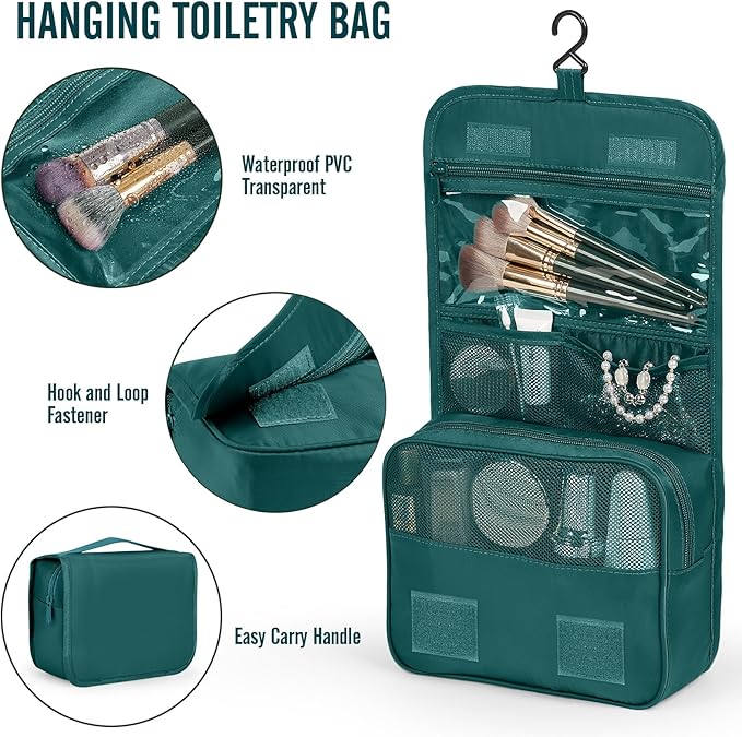 Veken 8 Set Packing Cubes for Travel Essentials, Suitcase Organizer Bags in 4 Sizes, Carry-On Luggage Accessories with Large Laundry Bag & Passport Holder, Must-Have for Airplane, Road Trip & Camping
