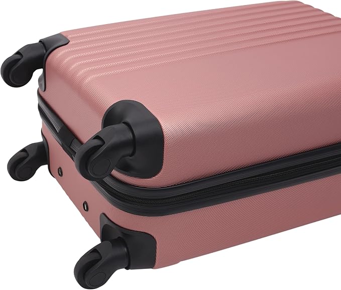 Travelers Club Cosmo Luggage, Rose Gold - 20 Inch, 20-Inch
