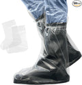 ABC Waterproof Disposable Boot Covers, XL Size. Pack of 100 Clear Disposable Booties for Shoes Covers. Disposable Shoe Covers for Indoors Non Slip. Shoe Booties Disposable Non Slip