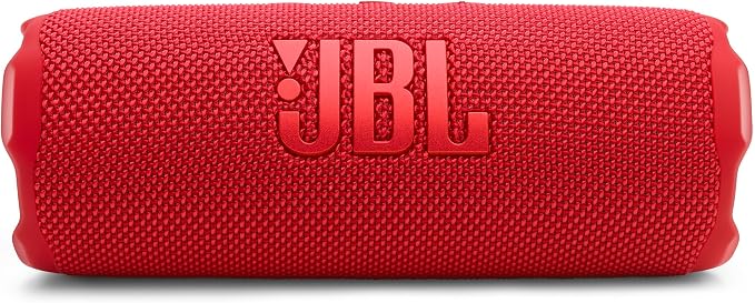 JBL Flip 7 - Portable Waterproof and Drop-Proof Speaker with AI Sound Boost, 16Hrs of Playtime, and PushLock System with Interchangeable Accessories (Red)