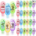 24 Pack Scented Hand Sanitizers Keychain Gift Lavender Mini Hand Sanitizer Gel Bulk 1 oz Travel Size Colorful with Keychain Set Thank You Gift for Teacher Nurse Coworker Graduation Party