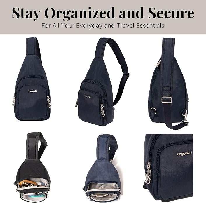 Baggallini Securtex Anti-Theft Daytripper Sling